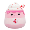 Squishmallows Ethel – rožnata vroča čokolada s sladkorno palčko, 20 cm
