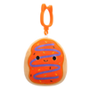 Squishmallows Clip-On Jay – oranžni zmrznjeni krof z vijoličnim prelivom, 9 cm