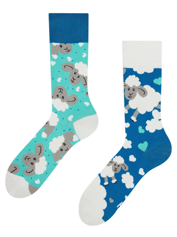 Živahne nogavice Ovce in oblaki