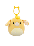 Squishmallows Clip-On Gavyn – rumeni osel, 9 cm