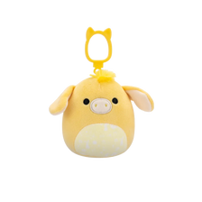 Squishmallows Clip-On Gavyn – rumeni osel, 9 cm