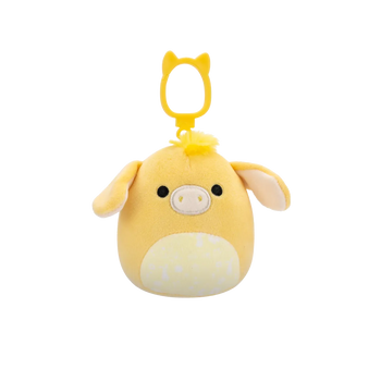 Squishmallows Clip-On Gavyn – rumeni osel, 9 cm