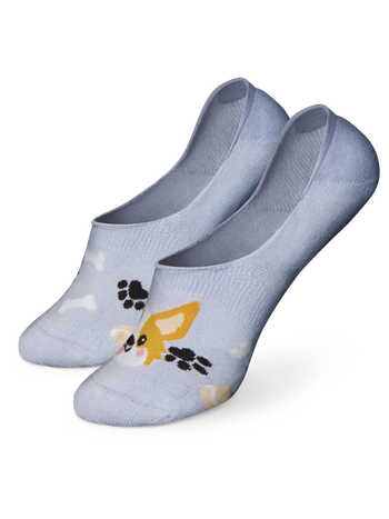 Živahne skrite nizke nogavice Pes corgi