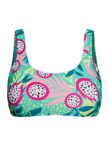 Živahni zgornji del športnih bikink Zmajev sadež