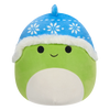 Squishmallows Zeleni dinozaver Danny z modro kapo, 20 cm