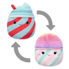 Squishmallows 2 v 1 Ledeni napitek Tucker in sladkorna pena Bevin, 13 cm
