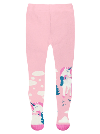 Nedrseče otroške hlačne nogavice Samorog s šalom