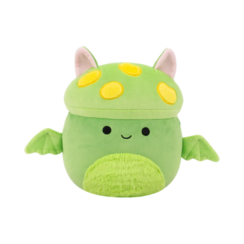 Squishmallows Earling – fluorescentno zeleni gobasti netopir, 30 cm