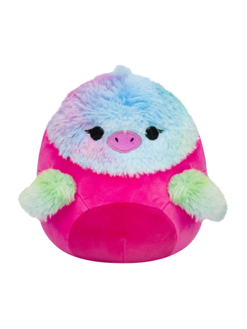 SQUISHMALLOWS Rožnata puhasta papiga Abilene, 20 cm