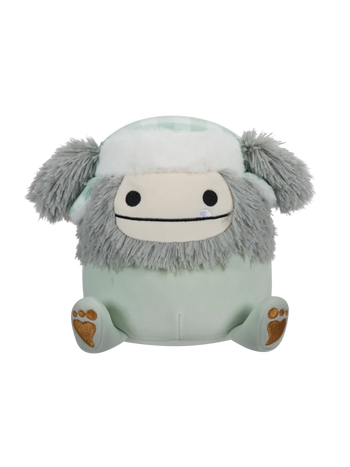 Squishmallows Sivi jeti Evita z lovsko kapo, 20 cm