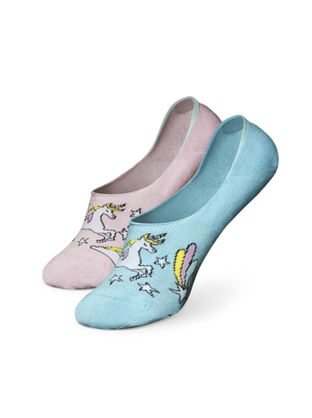 Živahne skrite nizke nogavice Mavrični samorog