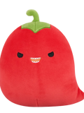Squishmallows Christo – rdeči feferoni z nagajivimi očmi, 20 cm