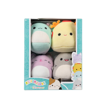 Squishmallows Micromallows 4-delni set – Gordon, Tex, Tabitha, Irina