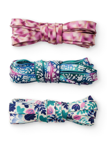 Živahni komplet 3 vezalk Turkizni listi