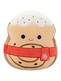 Squishmallows Davey – cimetov toast z rdečim šalom, 20 cm