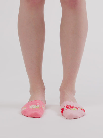 Živahne skrite nizke nogavice Sladke jagode