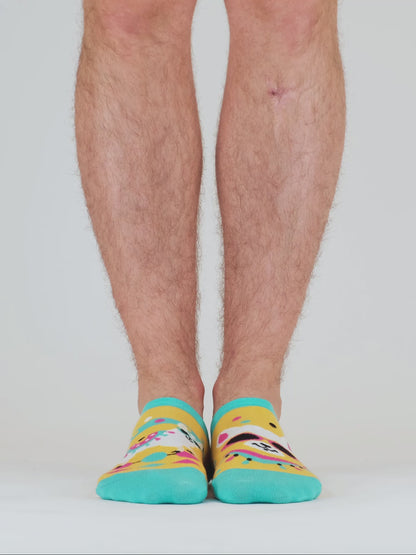 Živahne nizke nogavice za superge Skulirana lama