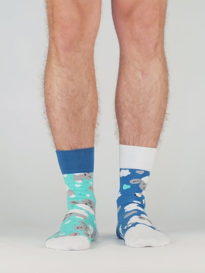 Živahne nogavice Ovce in oblaki