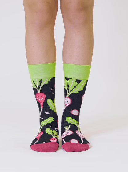 Živahne nogavice Vesela redkev