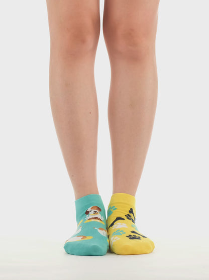 Živahne kratke nogavice Veseli pes