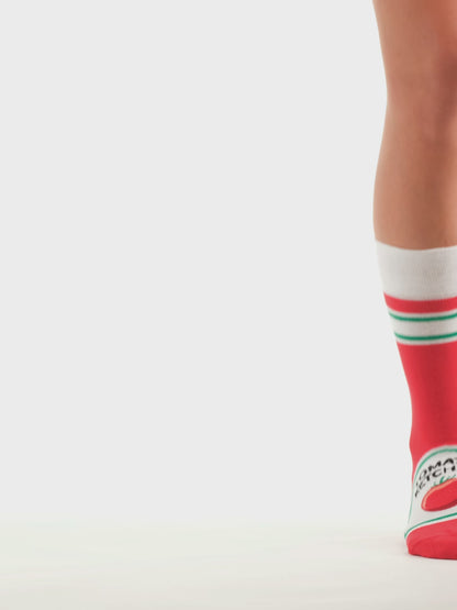 Živahne nogavice Ocvrt krompirček s kečapom